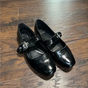 Dolce Vita Black Buckle Flats Size 8.5 - worn twice